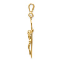14K Yellow Gold Passion Crucifix Pendant view 2