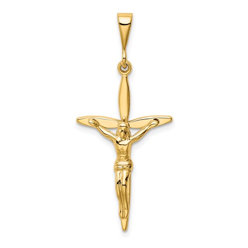 14K Yellow Gold Passion Crucifix Pendant