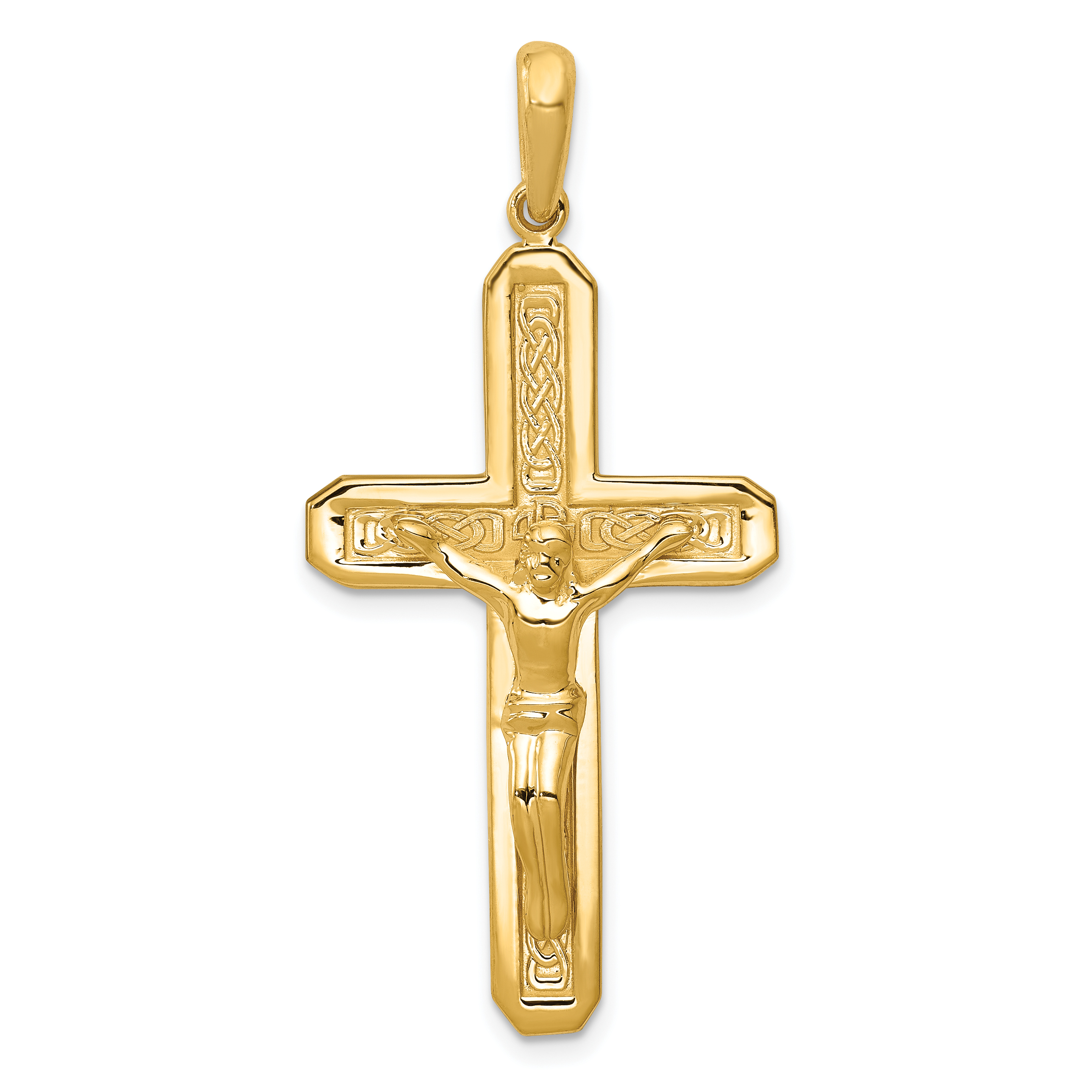14k Polished Crucifix Pendant (C1984)