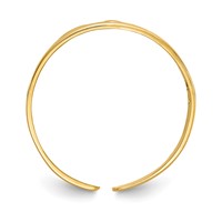 14K Yellow Gold Floral Toe Ring view 2