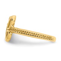 14K Yellow Gold Butterfly Toe Ring view 4