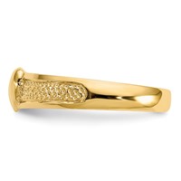 14K Yellow Gold Heart Toe Ring view 3