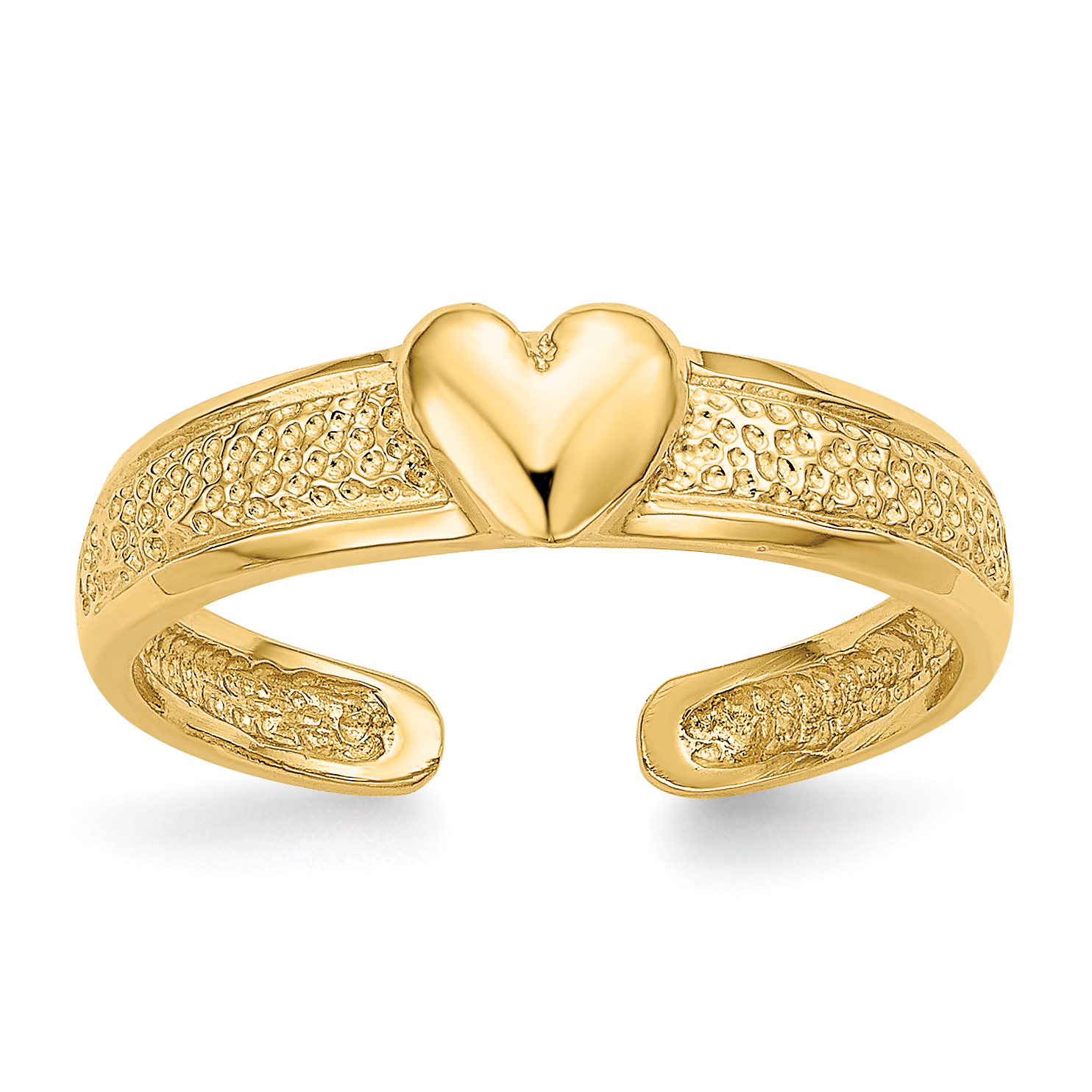 14k Heart Toe Ring (C2071)
