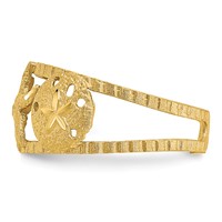 14K Yellow Gold Starfish and Shells Toe Ring view 3