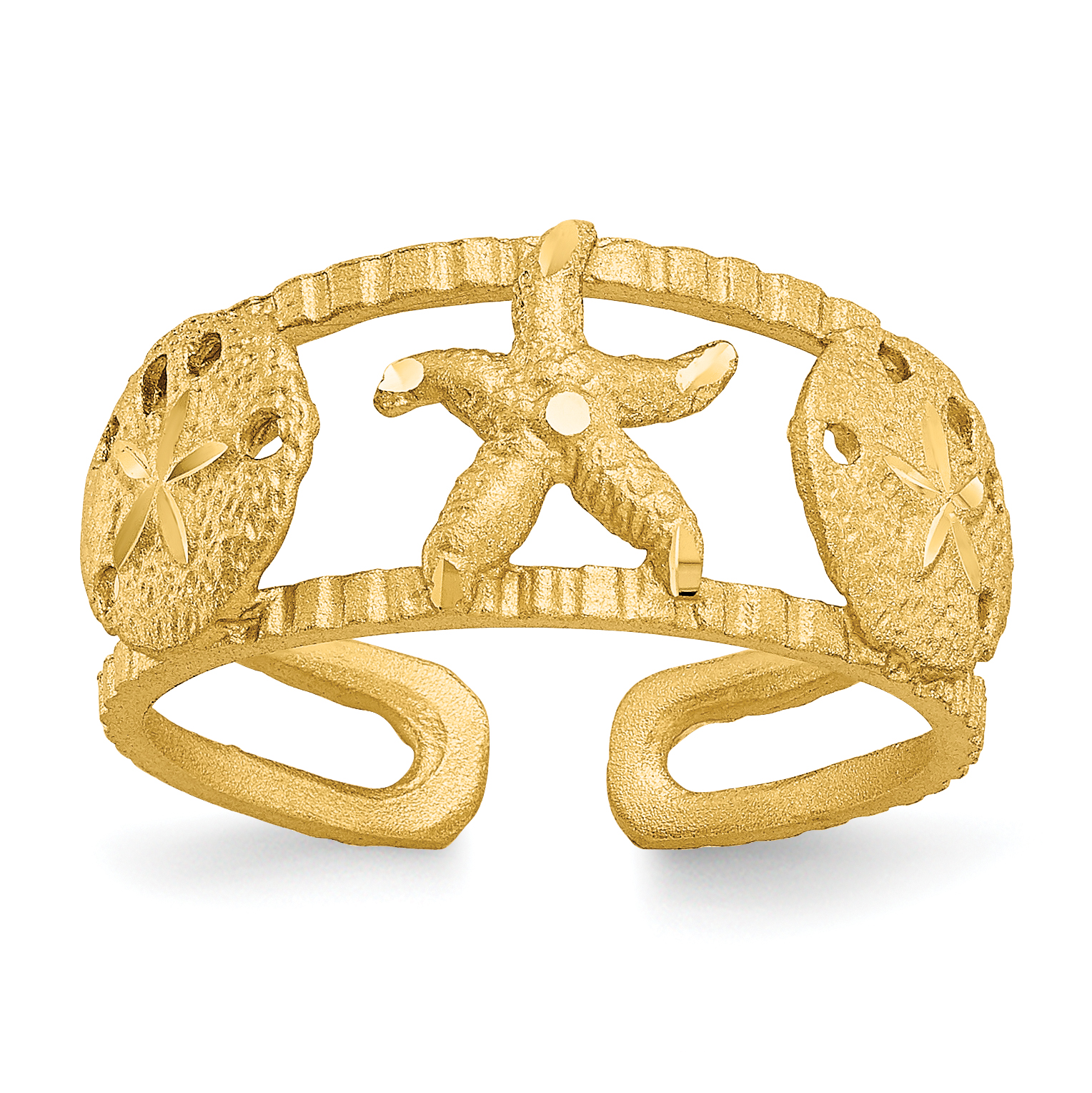 14k Starfish Toe Ring (C2082)