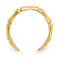 14K Bamboo Toe Ring view 2
