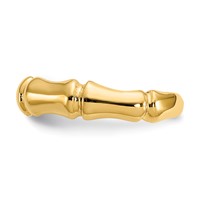 14K Bamboo Toe Ring view 3