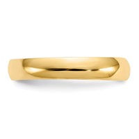 14K Yellow Gold High Polished 2.5mm Band Toe Ring view 3