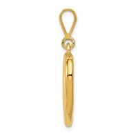 14K Polished Heart Pendant view 2