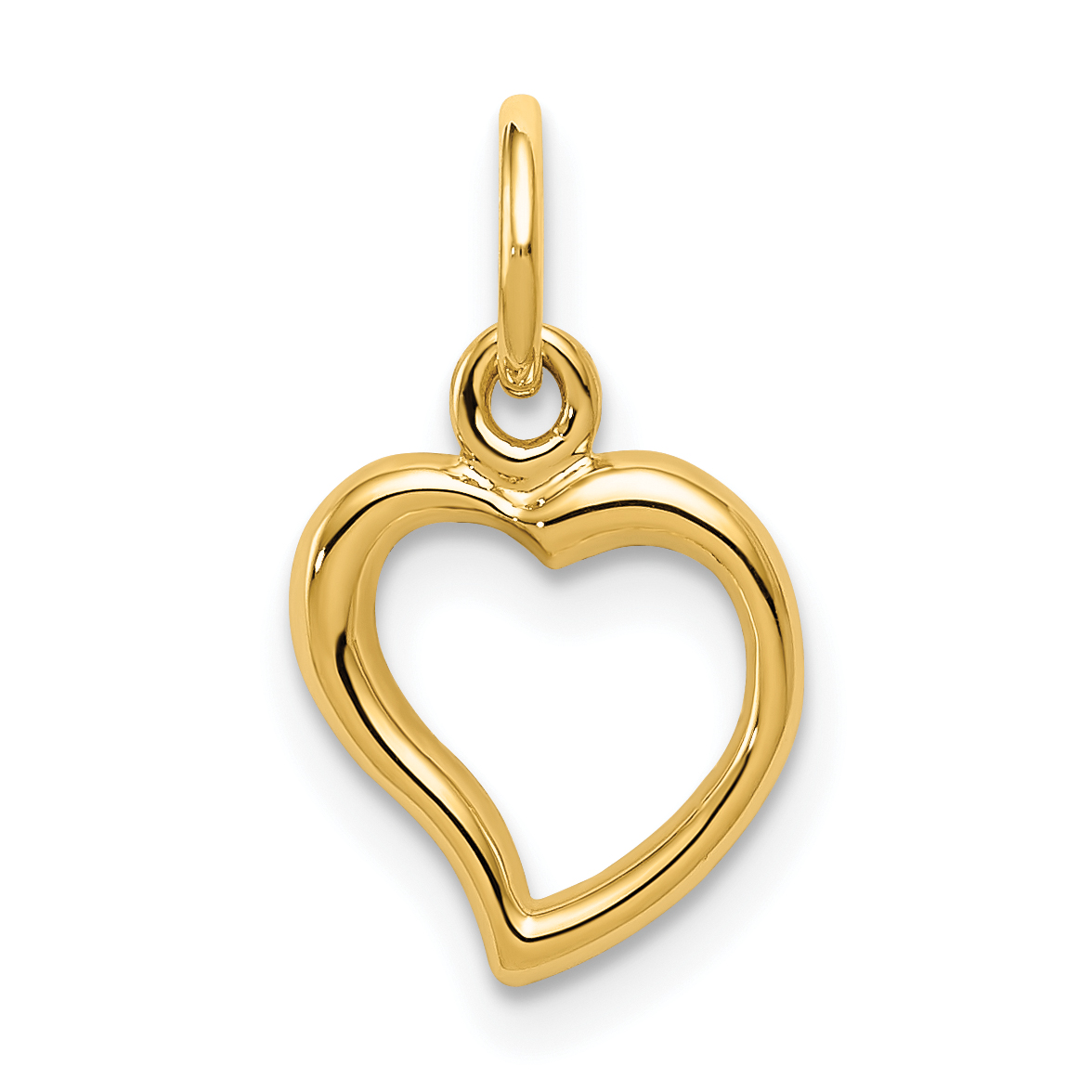 14K Polished Heart Pendant (C2153)