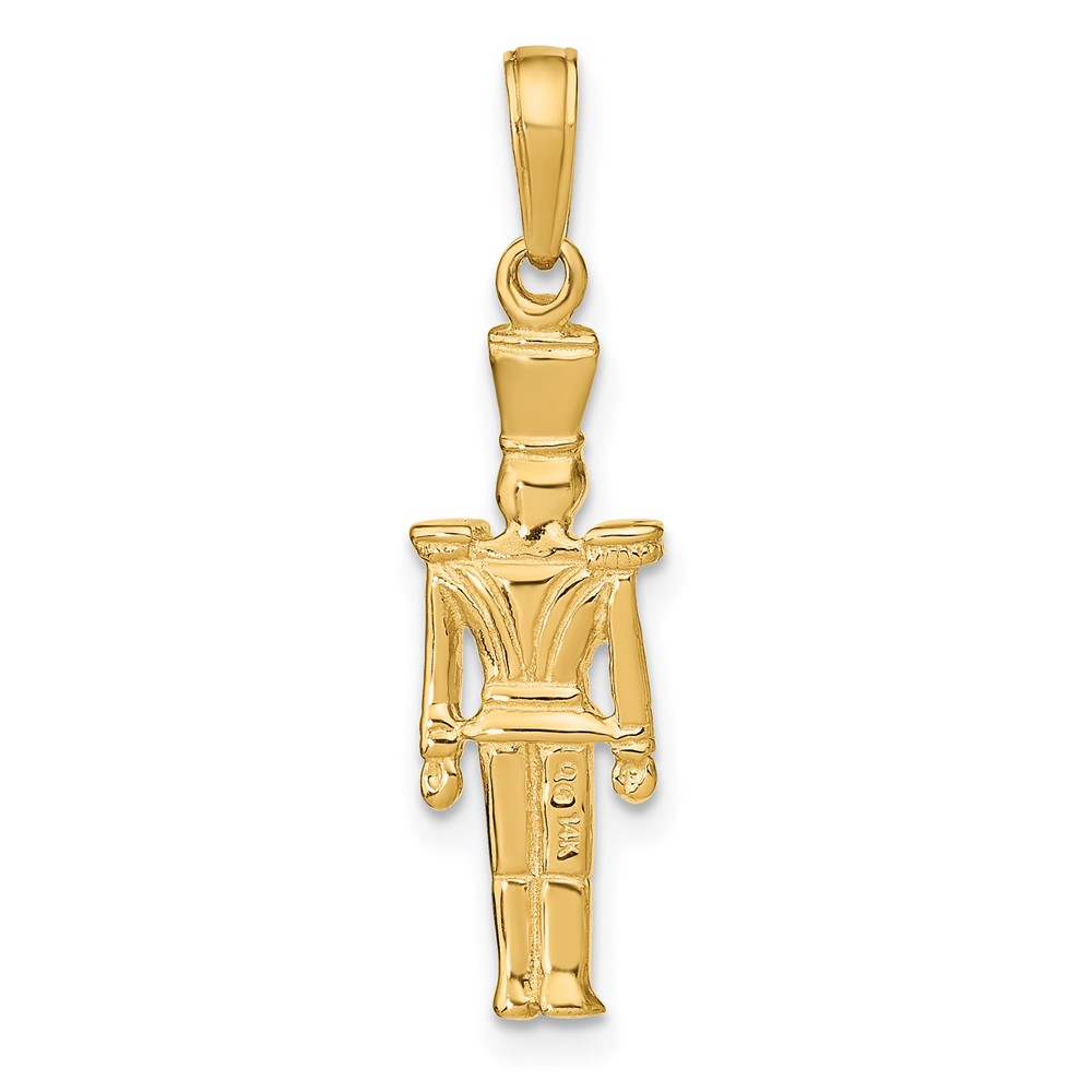 14k Polished 3-D Toy Soldier Pendant (C2208)