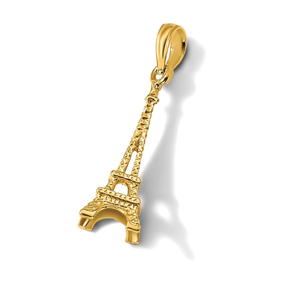 Gold Polished Eiffel Tower Pendants