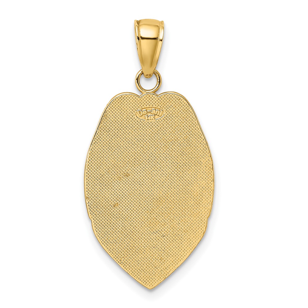 14k Polished Police Badge Pendant (C2252)