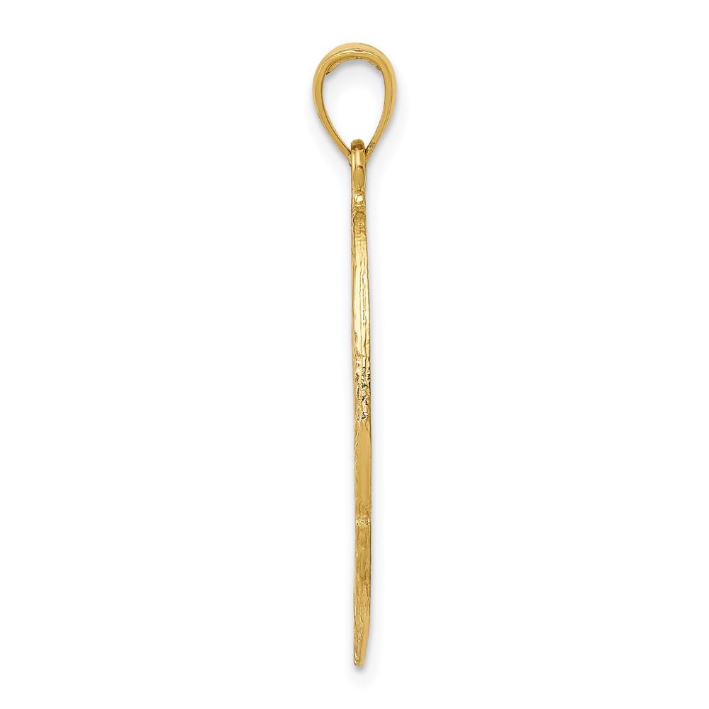 14k Large Badge Pendant (C2254)