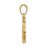 14K 2-Piece Handcuffs Charm view 2