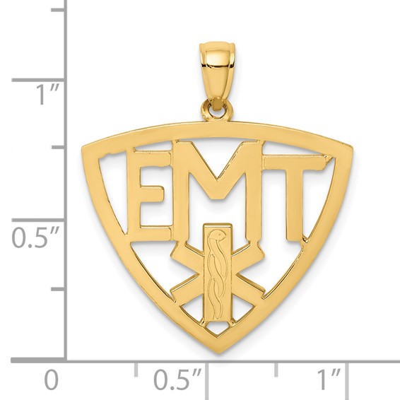 14k EMT Emergency Medical Technician Charm