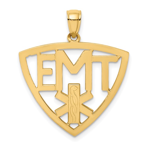 14k EMT Emergency Medical Technician Charm