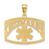 14K Yellow Gold Cut-Out Paramedic Charm view 4