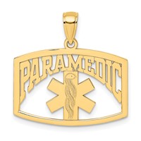 14K Yellow Gold Cut-Out Paramedic Charm view 1