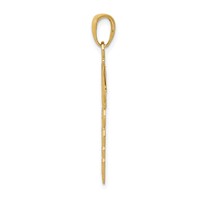 14K Caduceus Pendant view 2