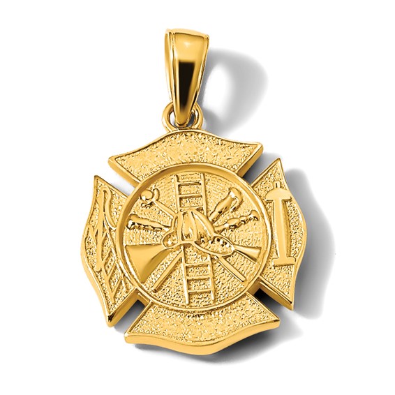 Gold Polished First Responder Pendants