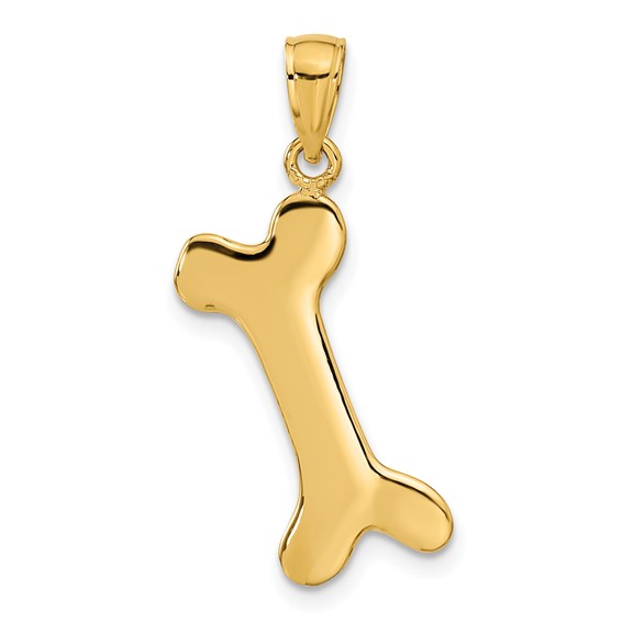 Gold Polished Dog Pendants