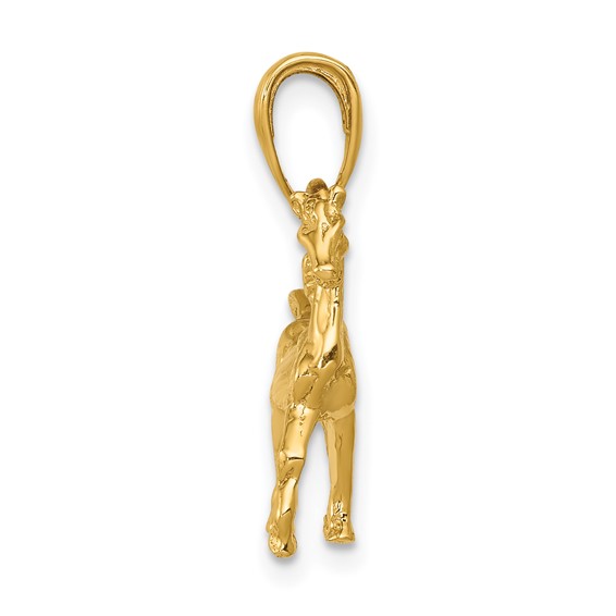 Gold Polished Horse Pendants