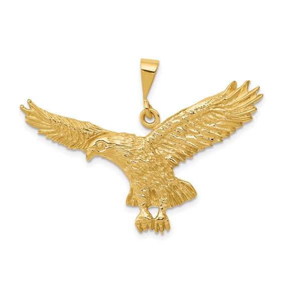 Gold Polished Eagle Pendants