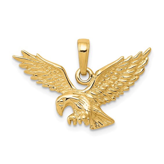 Gold Polished Eagle Pendants