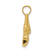 14K Bee on Honey Jar Pendant view 2