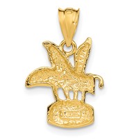 14K Bee on Honey Jar Pendant view 3
