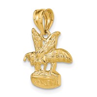 14K Bee on Honey Jar Pendant view 5
