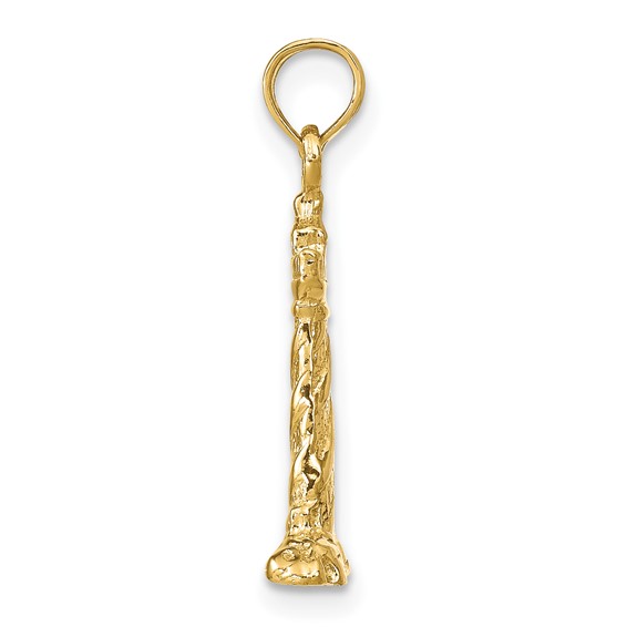 Gold Polished St. Augustine Pendant