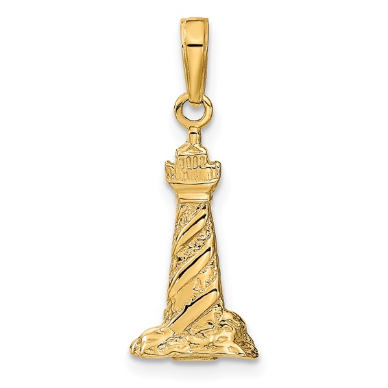 Gold Polished St. Augustine Pendant