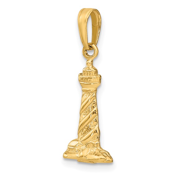 Gold Polished St. Augustine Pendant