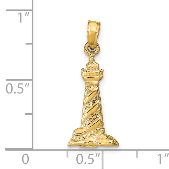 Gold Polished St. Augustine Pendant