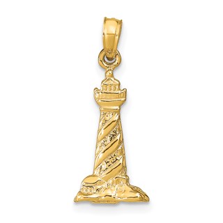 Gold Polished St. Augustine Pendant
