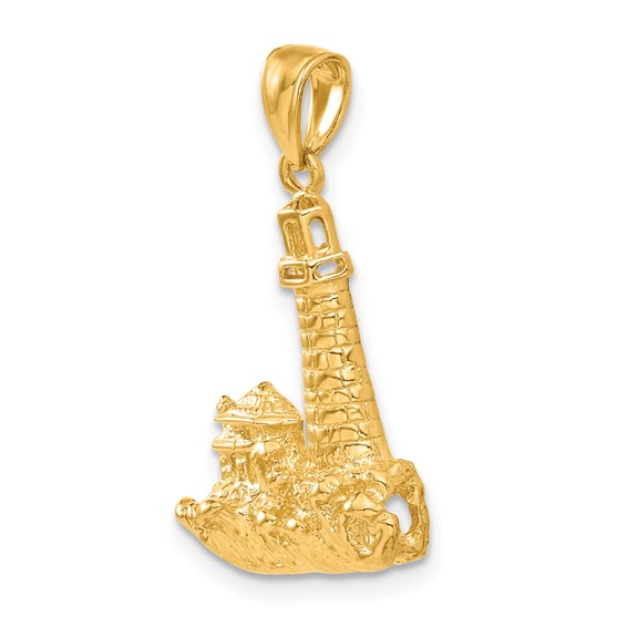 14k Lighthouse Pendant