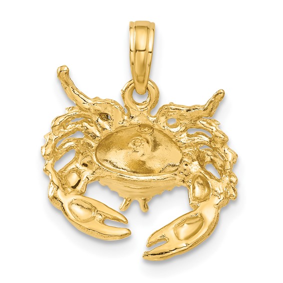 Gold Polished Crab Pendants