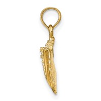 14K Conch Shell Pendant view 2