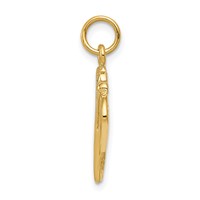 14K Polished Lacrosse Sticks Charm view 2