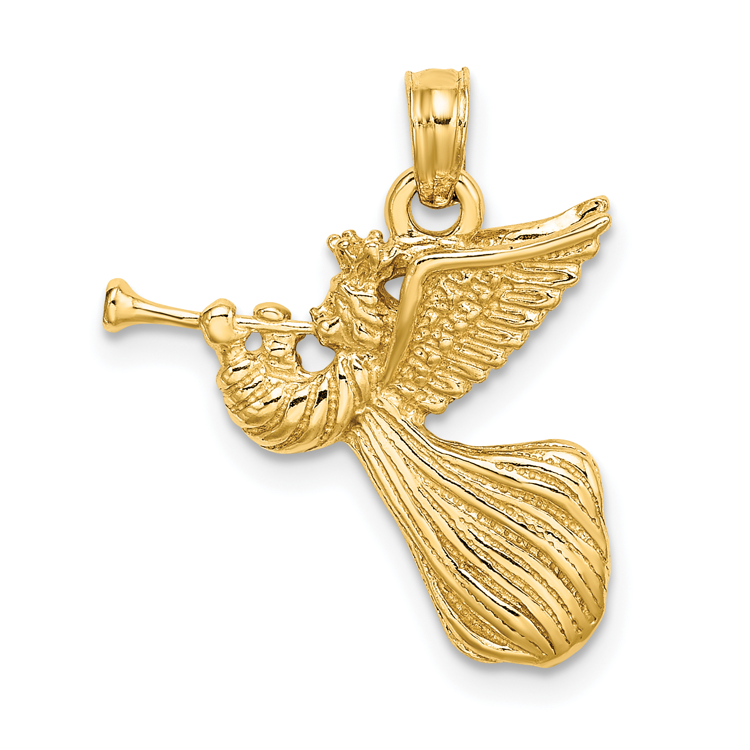 14k Angel w/ Trumpet Charm (C2700)