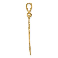 14K Fleur De Lis Cross Pendant view 2