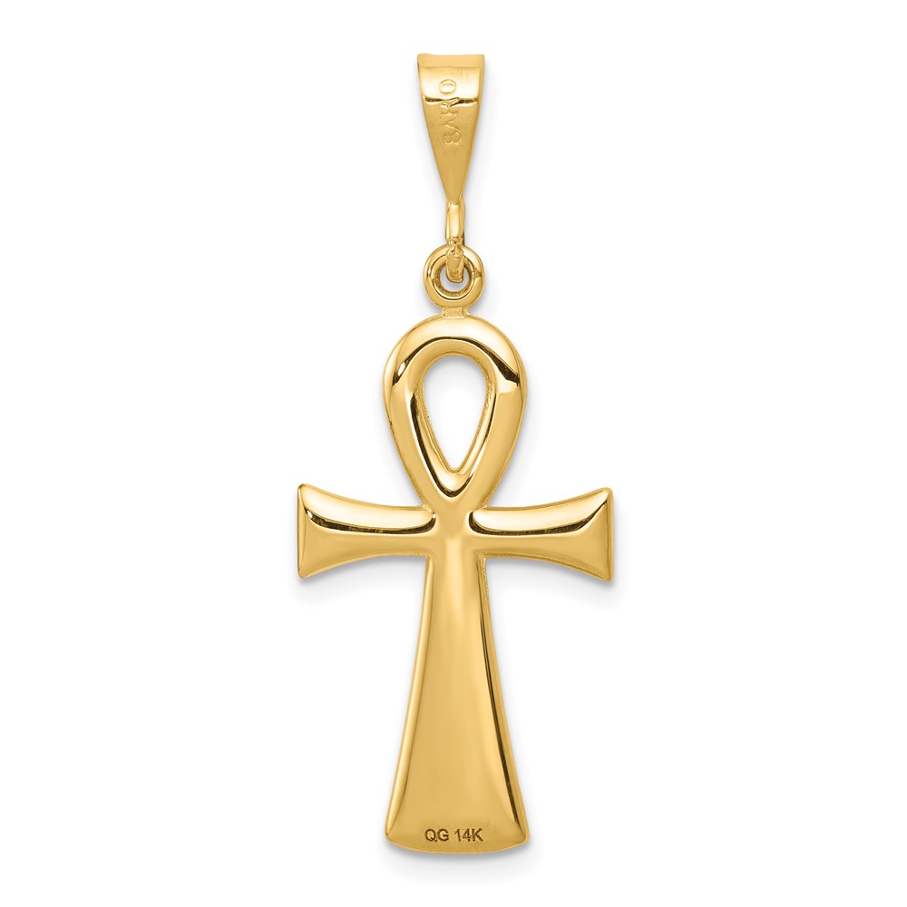 14k Egyptian Ankh Cross Pendant (C2738)