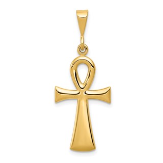 Gold Ankh Cross Pendant