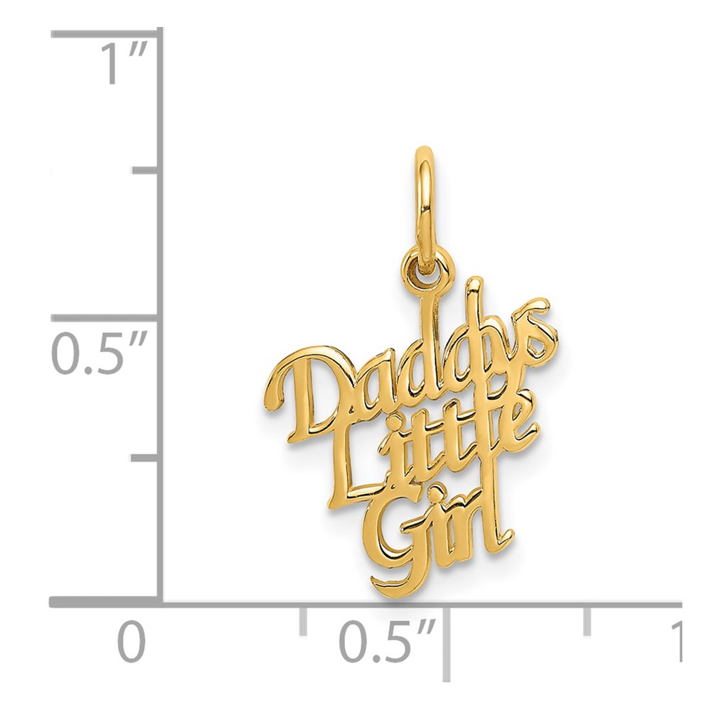 14k DADDYS LITTLE GIRL Charm (C279)