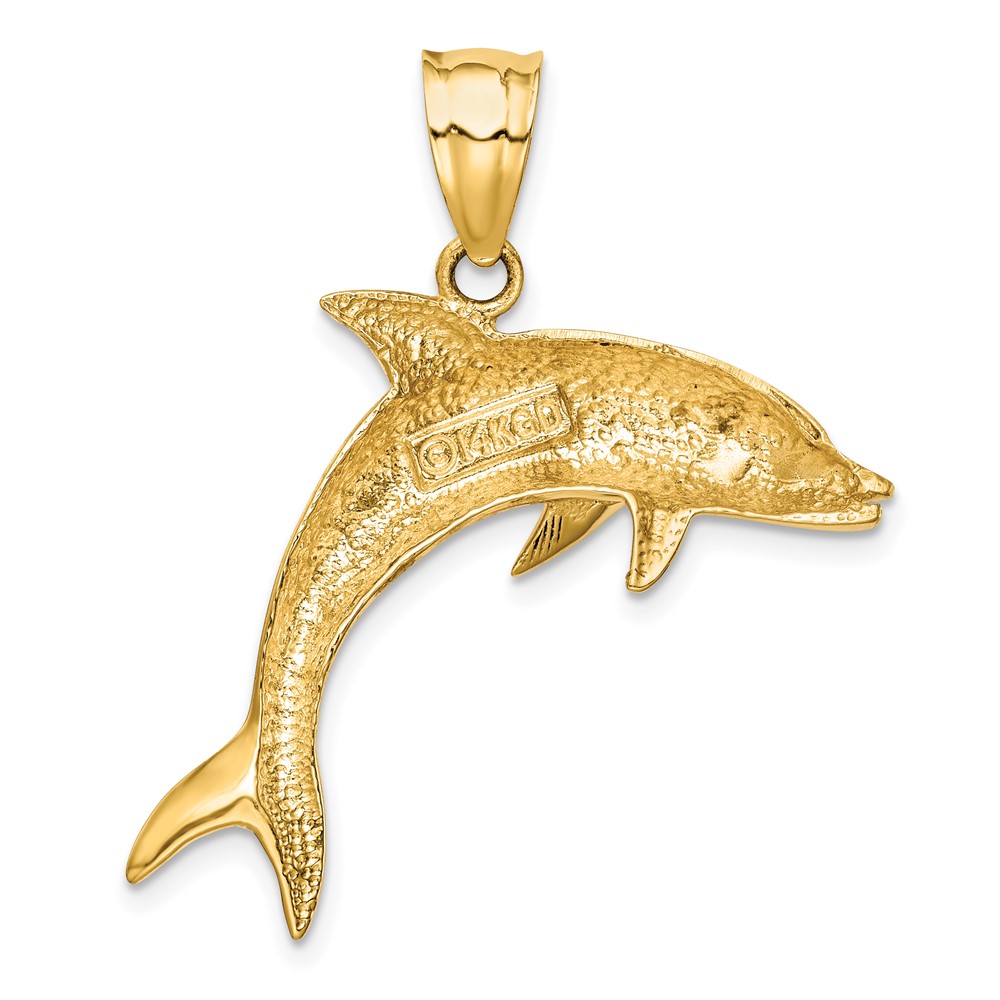 14k Dolphin Pendant (C28)