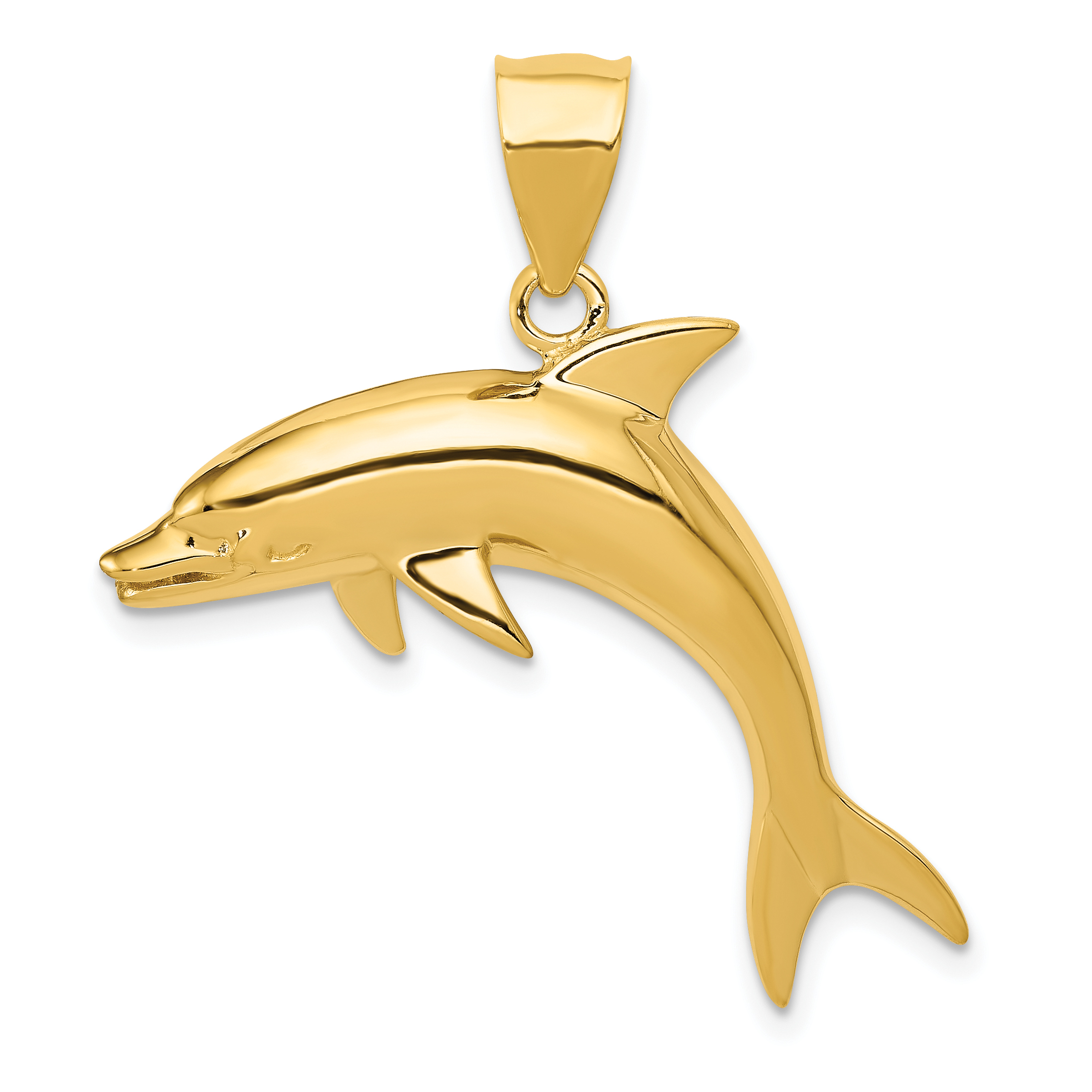 14k Dolphin Pendant (C28)