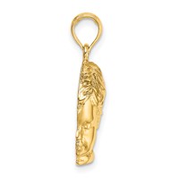 14K Yellow Gold Boy Head Charm view 2