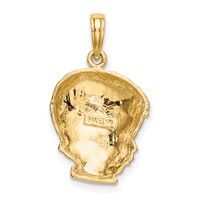 14K Yellow Gold Boy Head Charm view 3